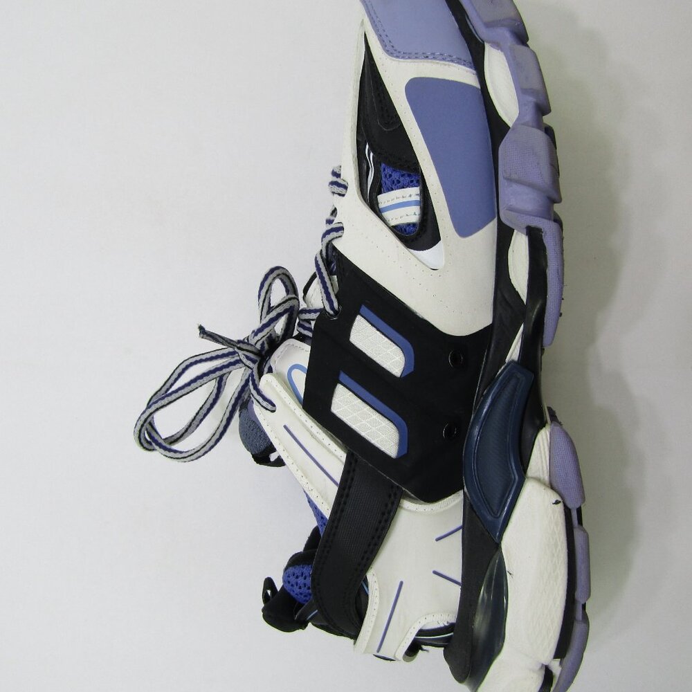 Balenciaga Track Sneakers Mens 8 Purple & Black 542023 Lace Up Activewear Logo - Picture 10 of 11